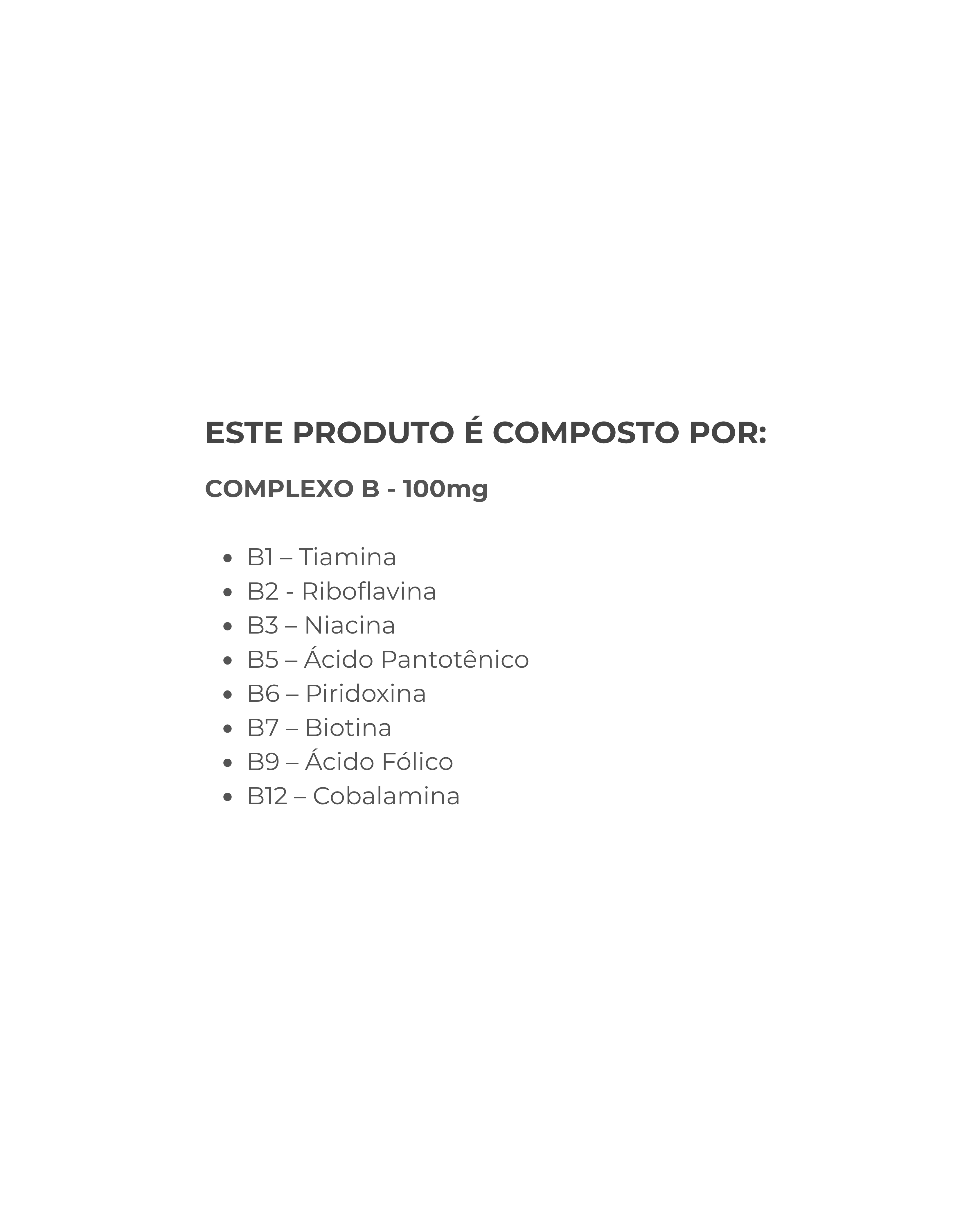 Multivitamínico Complexo B
