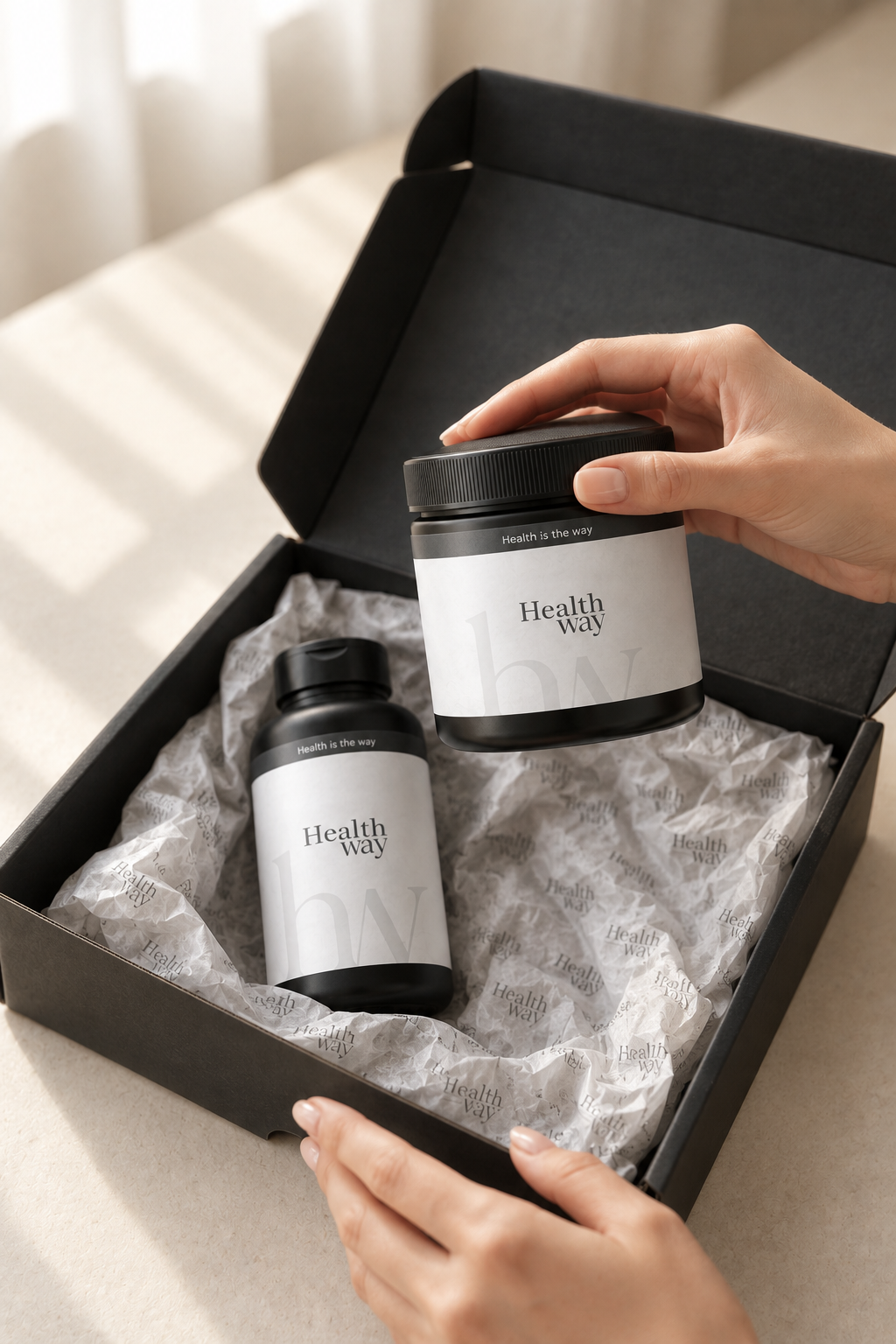 Caixa Health Way com fórmulas personalizadas